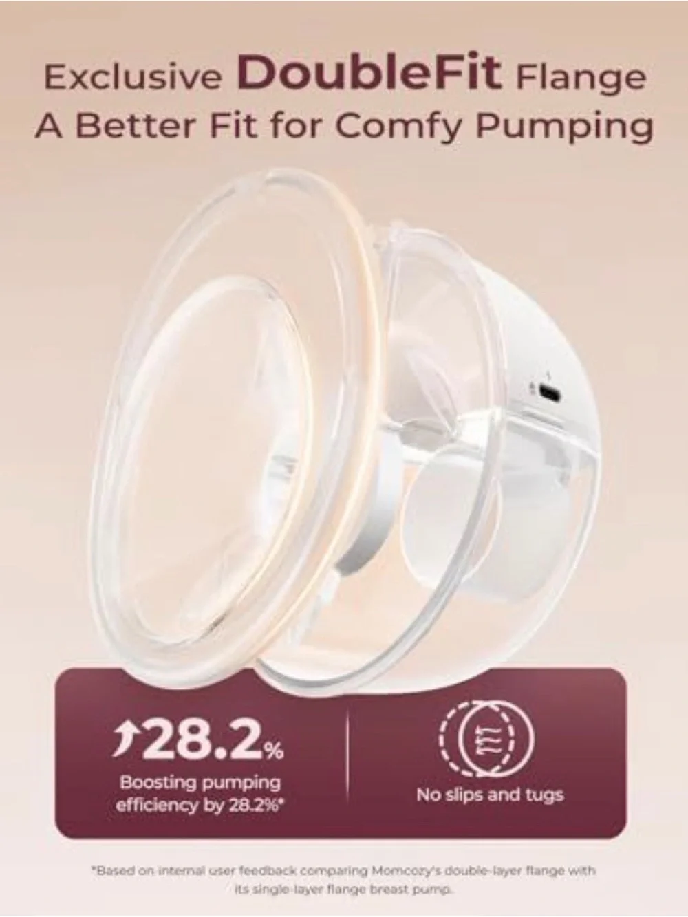 momcozy M5 Breast Pumps - White/Rose Gold